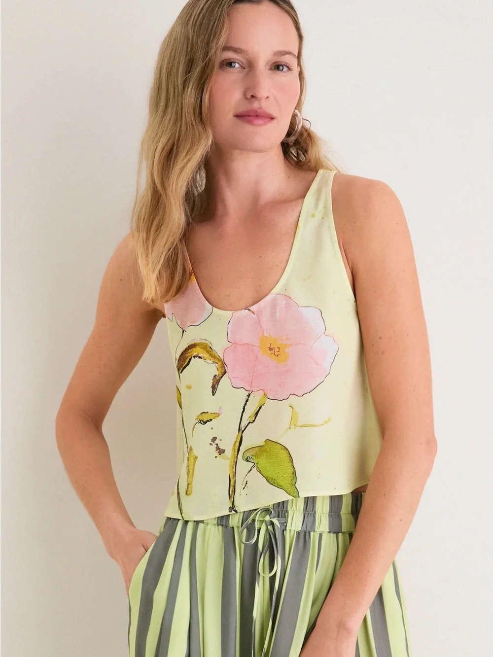 HUNTER BELL Quiet Blossom Carsyn Tank size L